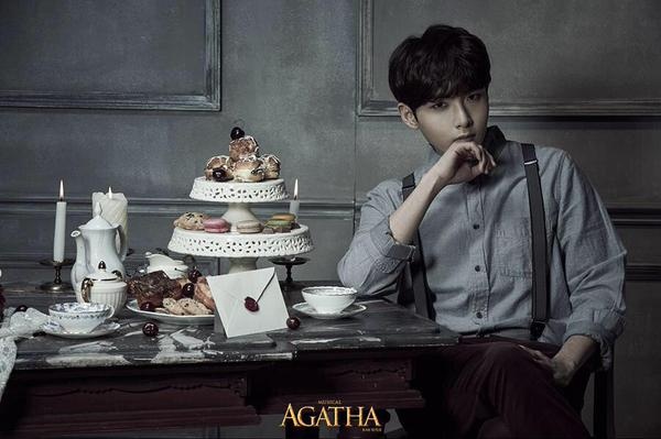 Poster của Ryeowook trong vở nhạc kịch Agatha.