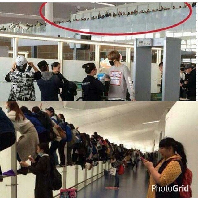 Leeteuk hết hồn vì độ liều của fan.