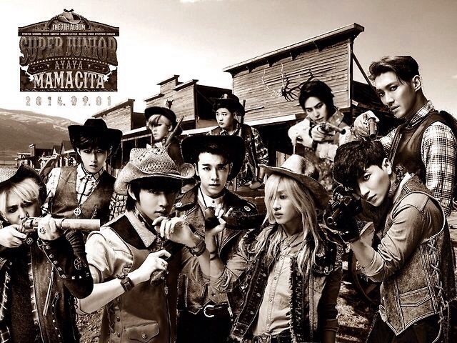 Đội hình Super Junior ở thời điểm quảng bá Mamacita.