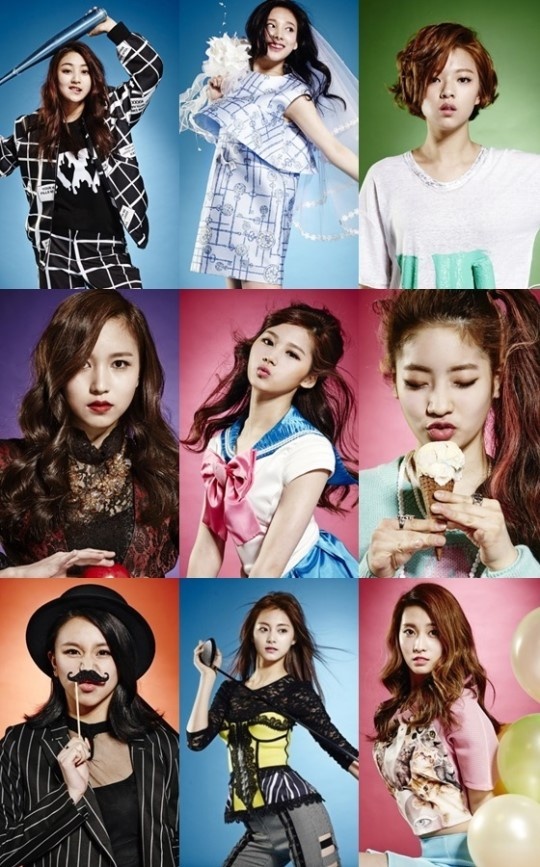 Đội hình chính thức của Twice.