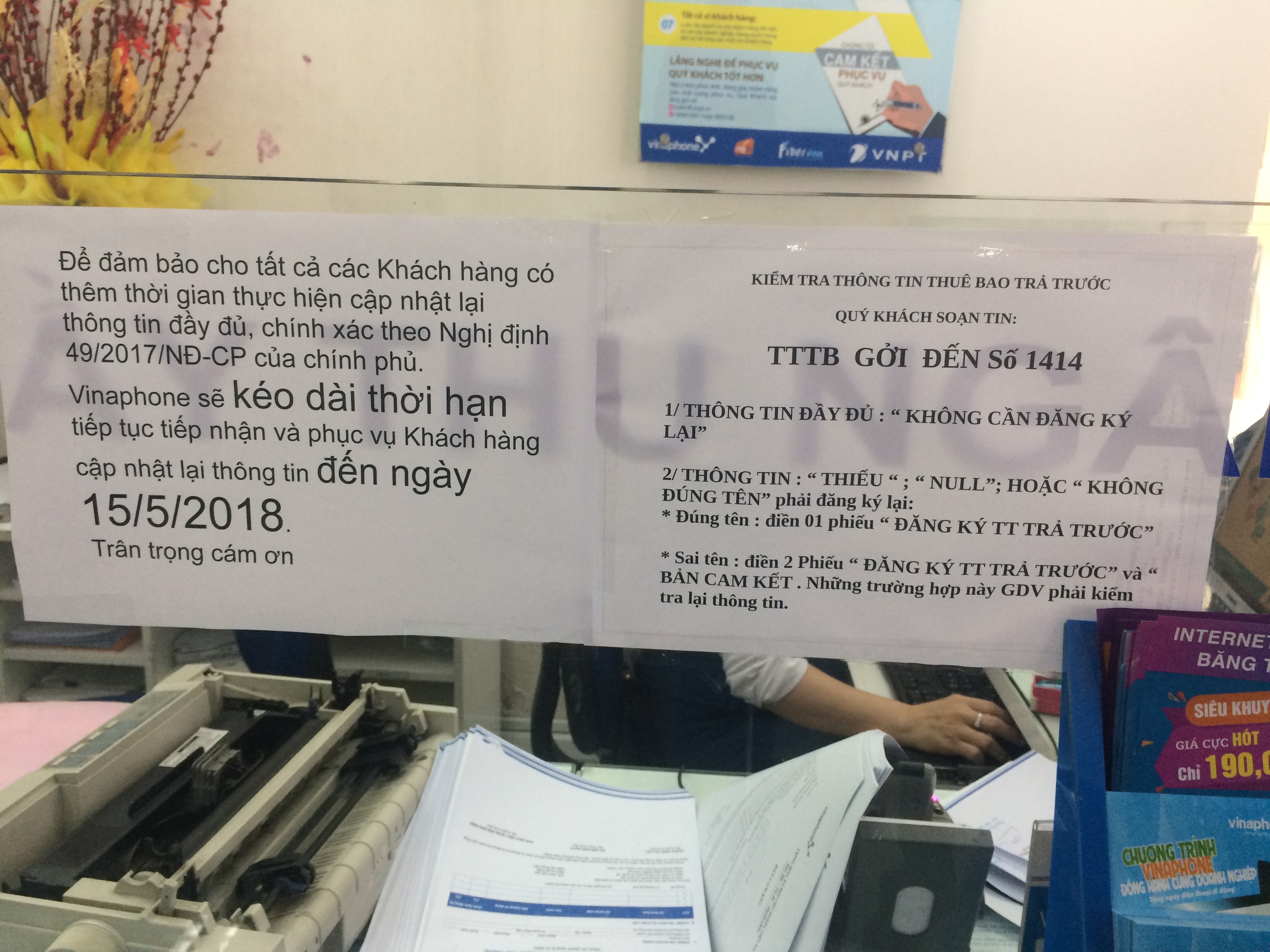 nghi dinh 49,  dang ky SIM chinh chu,  bo sung thong tin thue bao di dong,  viettel,  monifone,  vinaphone anh 3