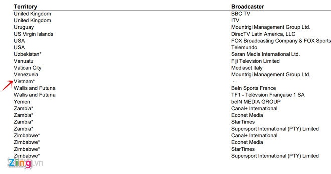 doanh nghiệp ăn theo World Cup lo sốt vó, Việt Nam chưa mua được bản quyền World Cup ảnh 2 doanh nghiep an theo World Cup lo sot vo, Viet Nam chua mua duoc ban quyen World Cup anh 2