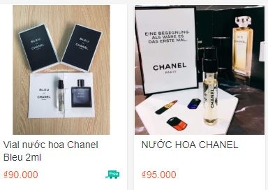 Nuoc hoa Chanel, giay Nike gia beo tren Lazada, Sendo, Shopee hinh anh