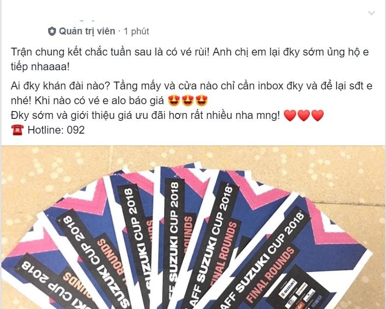 VFF chua mo ban ve tran chung ket,  dan phe da nhan coc ram ro tren cho mang anh 1