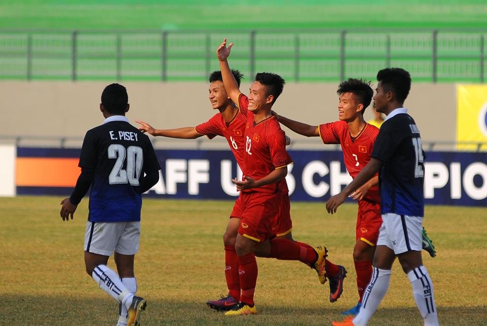 U16 Việt Nam, U16 Campuchia, Vũ Hồng Việt ảnh 2 U16 Viet Nam, U16 Campuchia, Vu Hong Viet anh 2