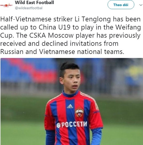 Olympic Việt Nam, AC Milan, Li Tenglong ảnh 2 Olympic Viet Nam, AC Milan, Li Tenglong anh 2