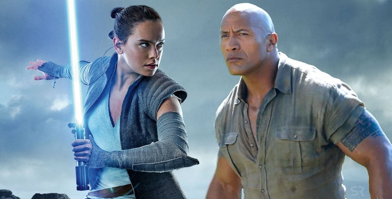 Dwayne 'The Rock' Johnson lai doi dau 'Chien tranh giua cac vi sao' hinh anh