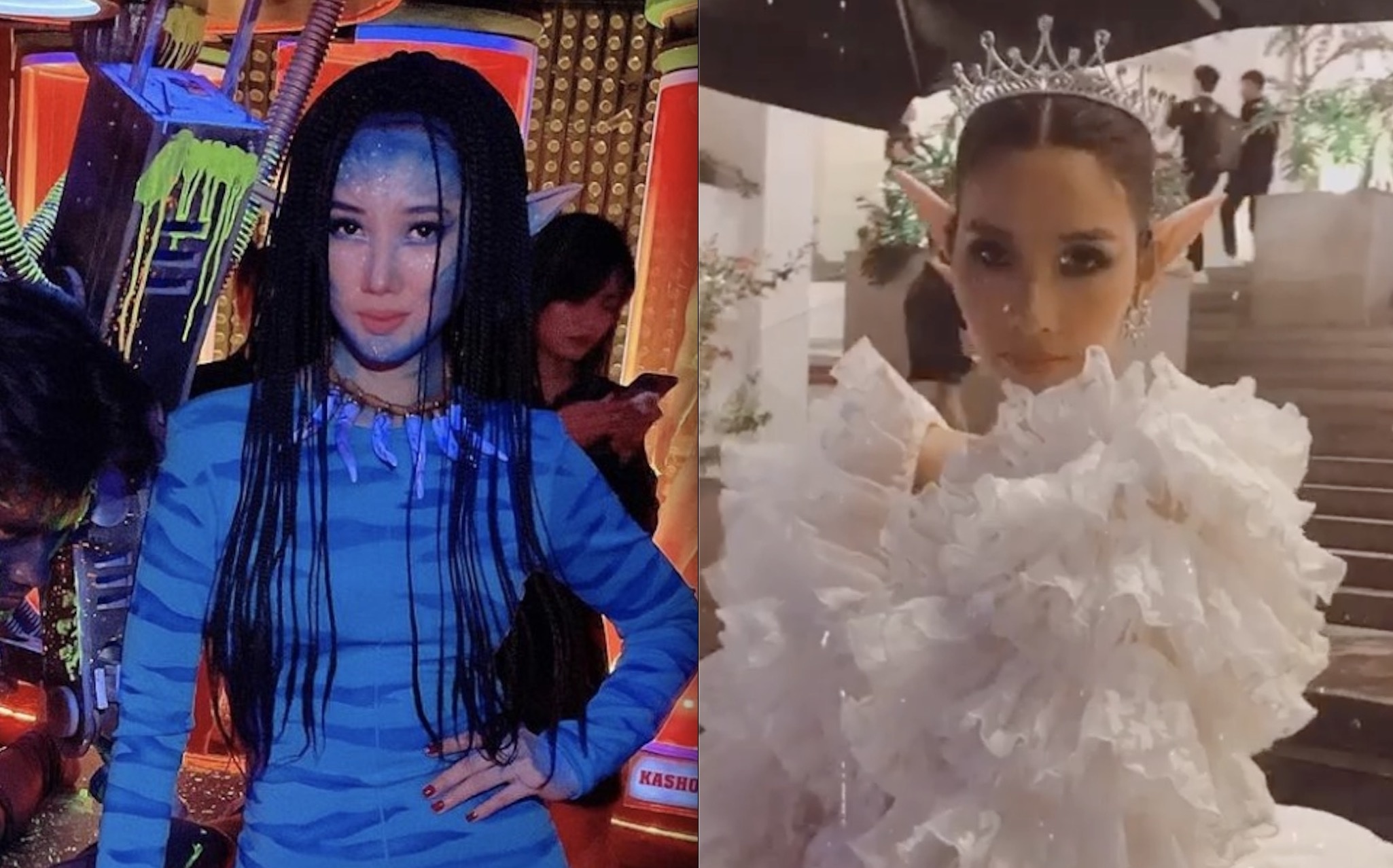 Sao Viet hoa trang thanh nhan vat phim kinh di trong dem Halloween hinh anh