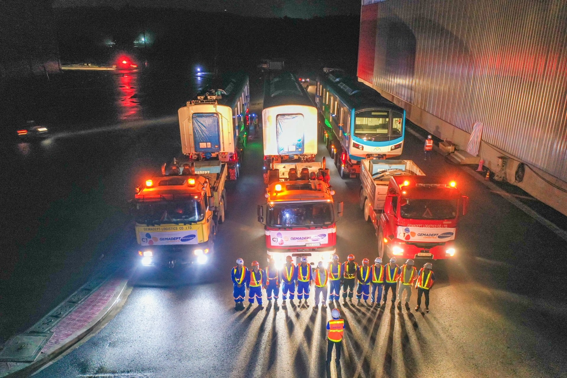 Hon 3 gio van chuyen tau metro ve depot Long Binh hinh anh