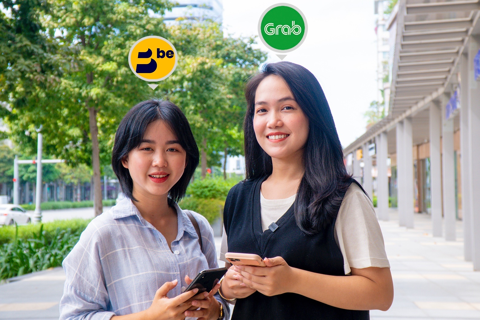 Di xe cong nghe o TP.HCM: Grab gia cuoc cao, di chuyen cham hon Be hinh anh