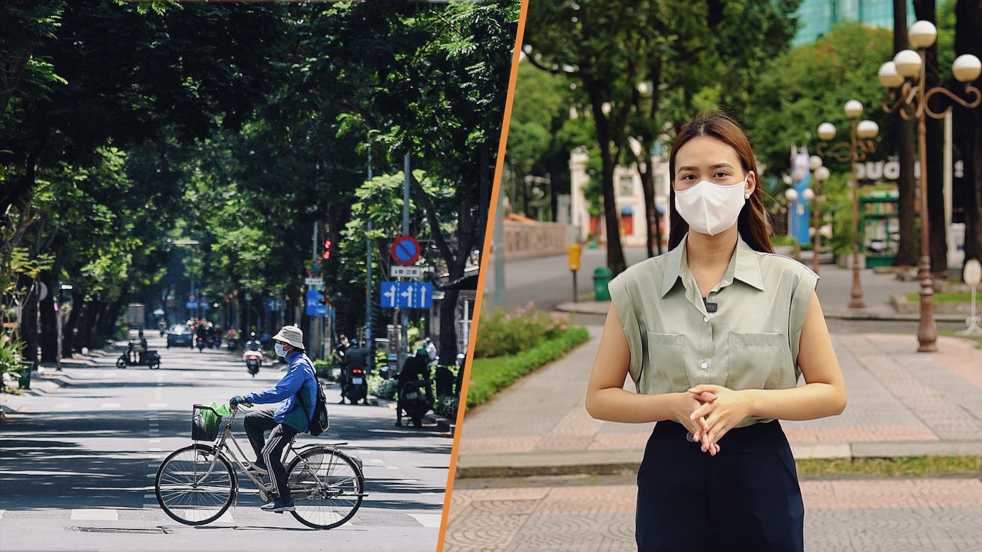 Duong pho vang ve ngay dau TP.HCM thuc hien Chi thi 16 hinh anh