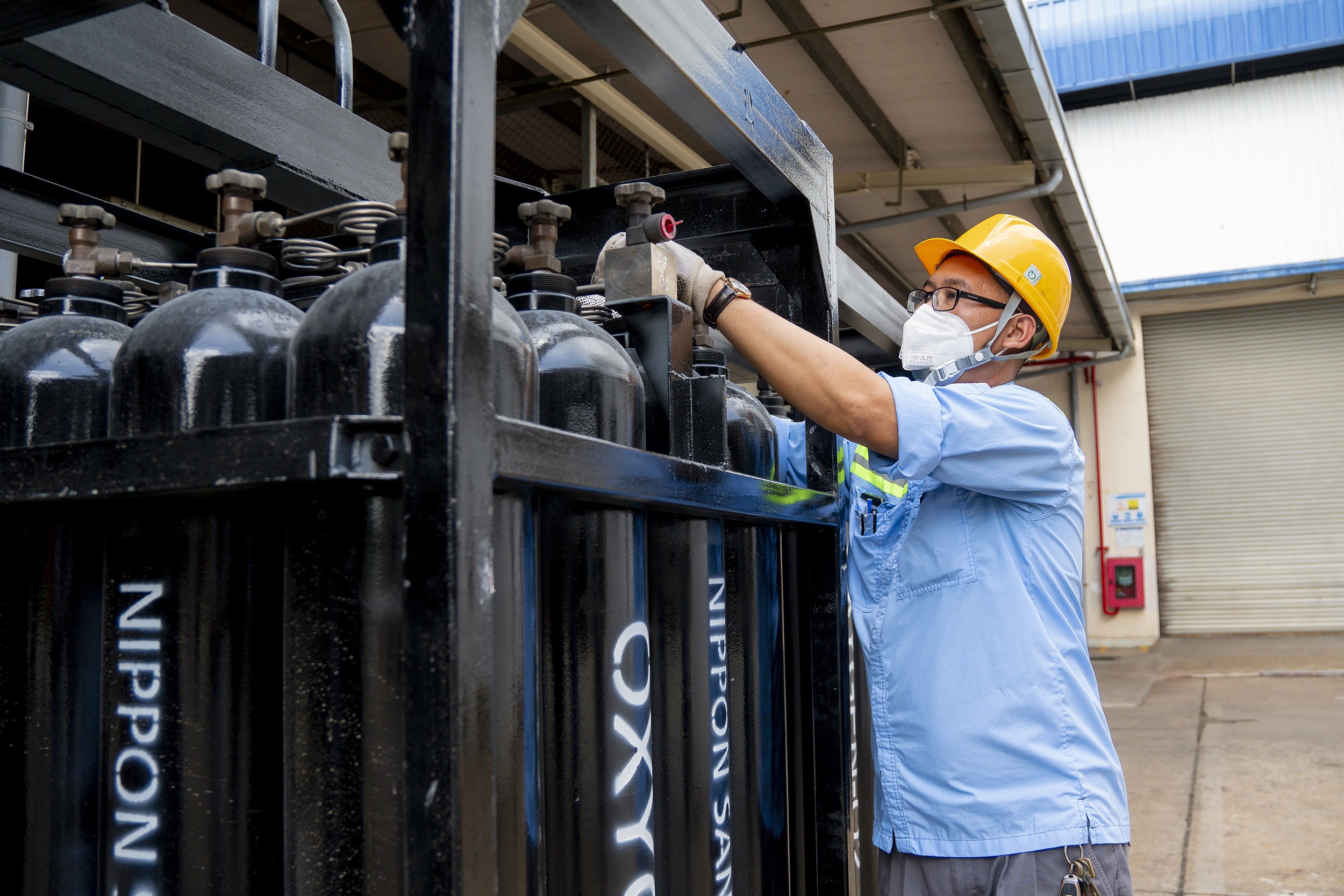 Ben trong nha may san xuat hon 200 tan oxy moi ngay o Dong Nai hinh anh