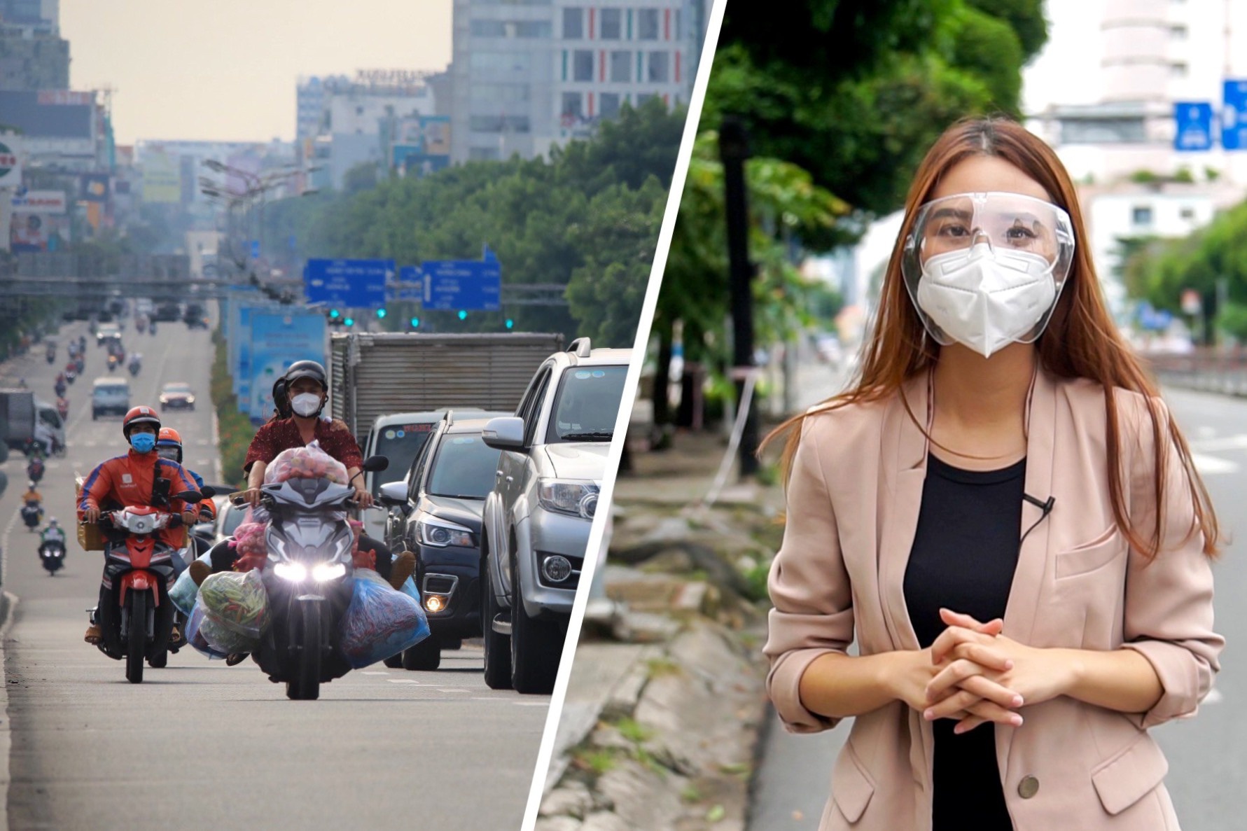 TP.HCM truoc ngay noi long gian cach hinh anh