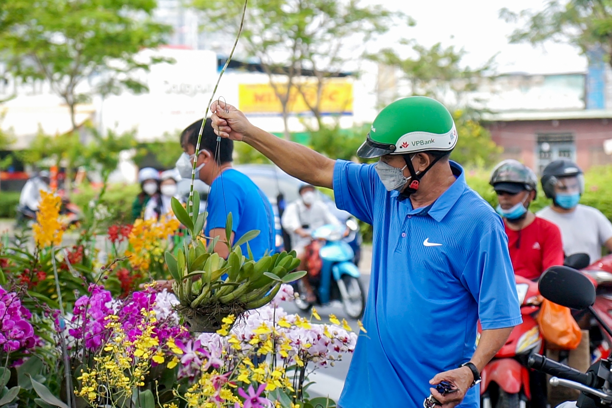 Cay kieng, hoa Tet 'xuong pho' o TP.HCM hinh anh