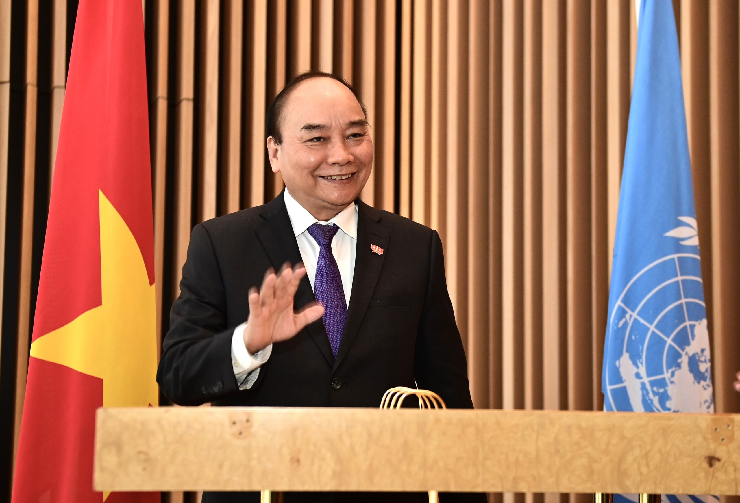 Chu tich nuoc de nghi LHQ ho tro thuc hien cam ket giam phat thai hinh anh