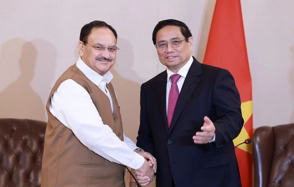 Thu tuong tiep lanh dao Dang Nhan dan va Dang Quoc dai An Do hinh anh