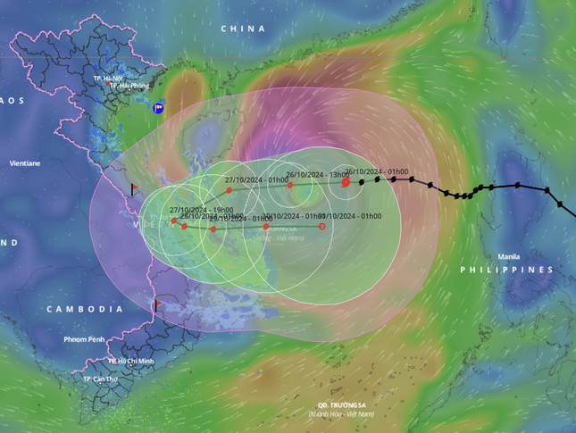 Bao Tra Mi manh len cap 11, mien Trung mua du doi tu chieu toi nay hinh anh