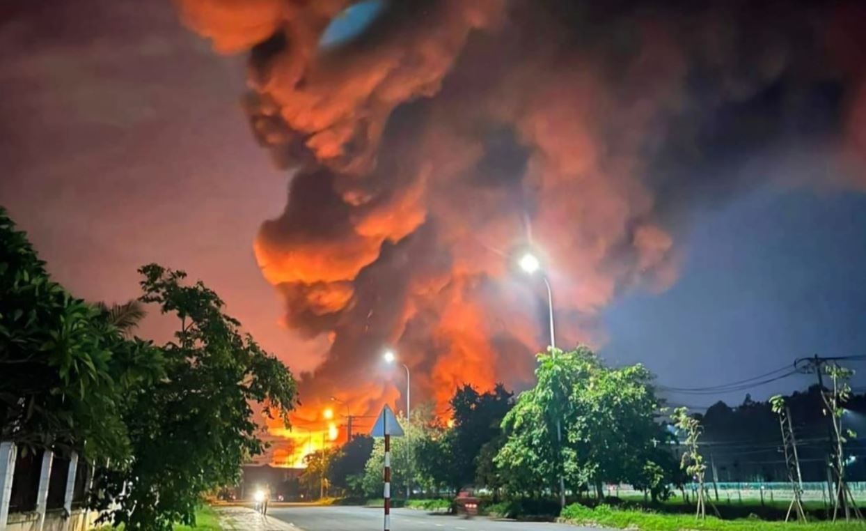 Dieu tra nguyen nhan vu chay tai khu cong nghiep o Dong Nai hinh anh
