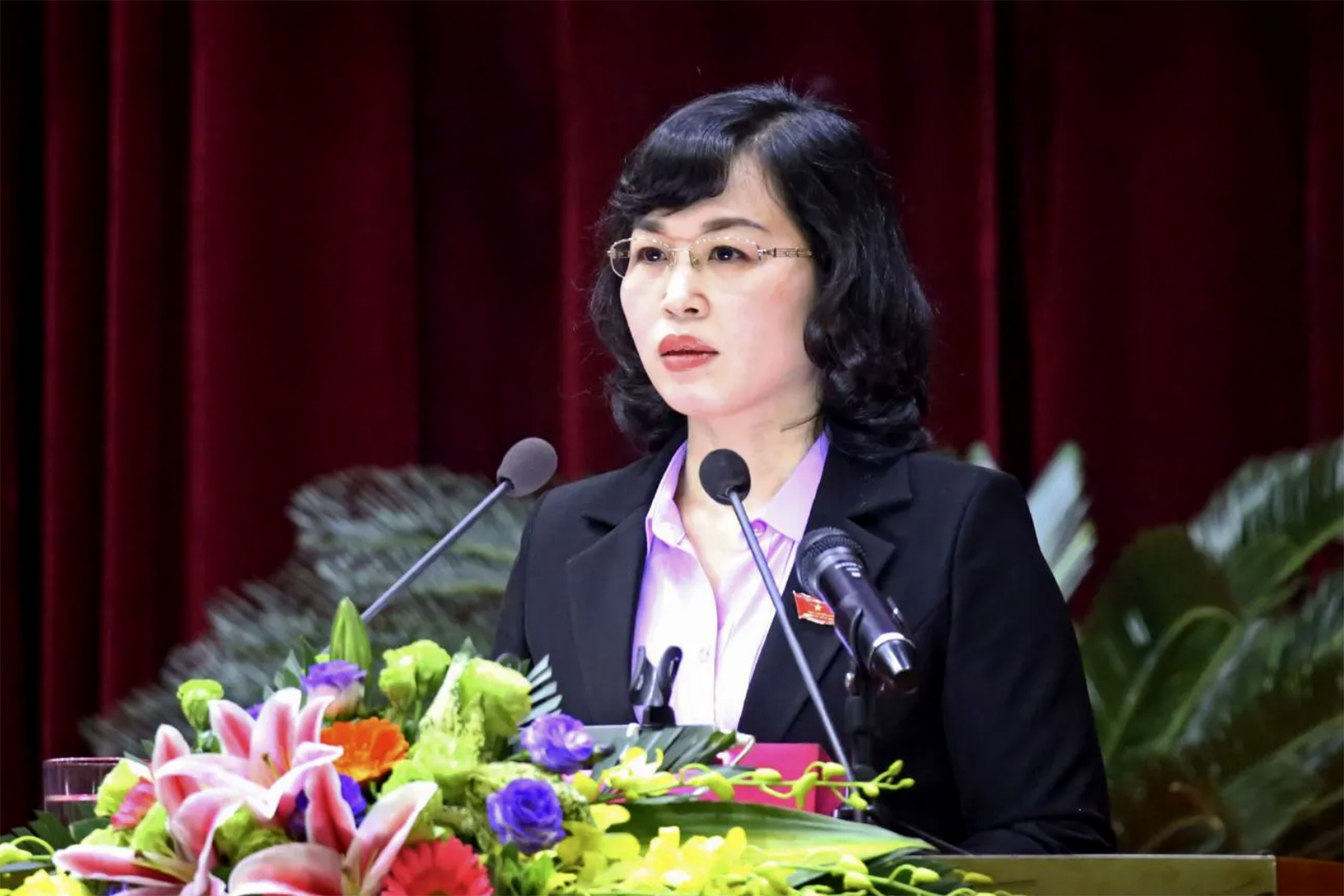 Ba Trinh Thi Minh Thanh dieu hanh Tinh uy Quang Ninh hinh anh