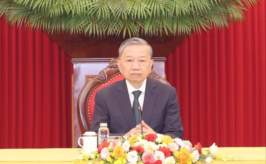 Tong Bi thu, Chu tich nuoc To Lam dien dam voi Thu tuong Nhat Ban hinh anh