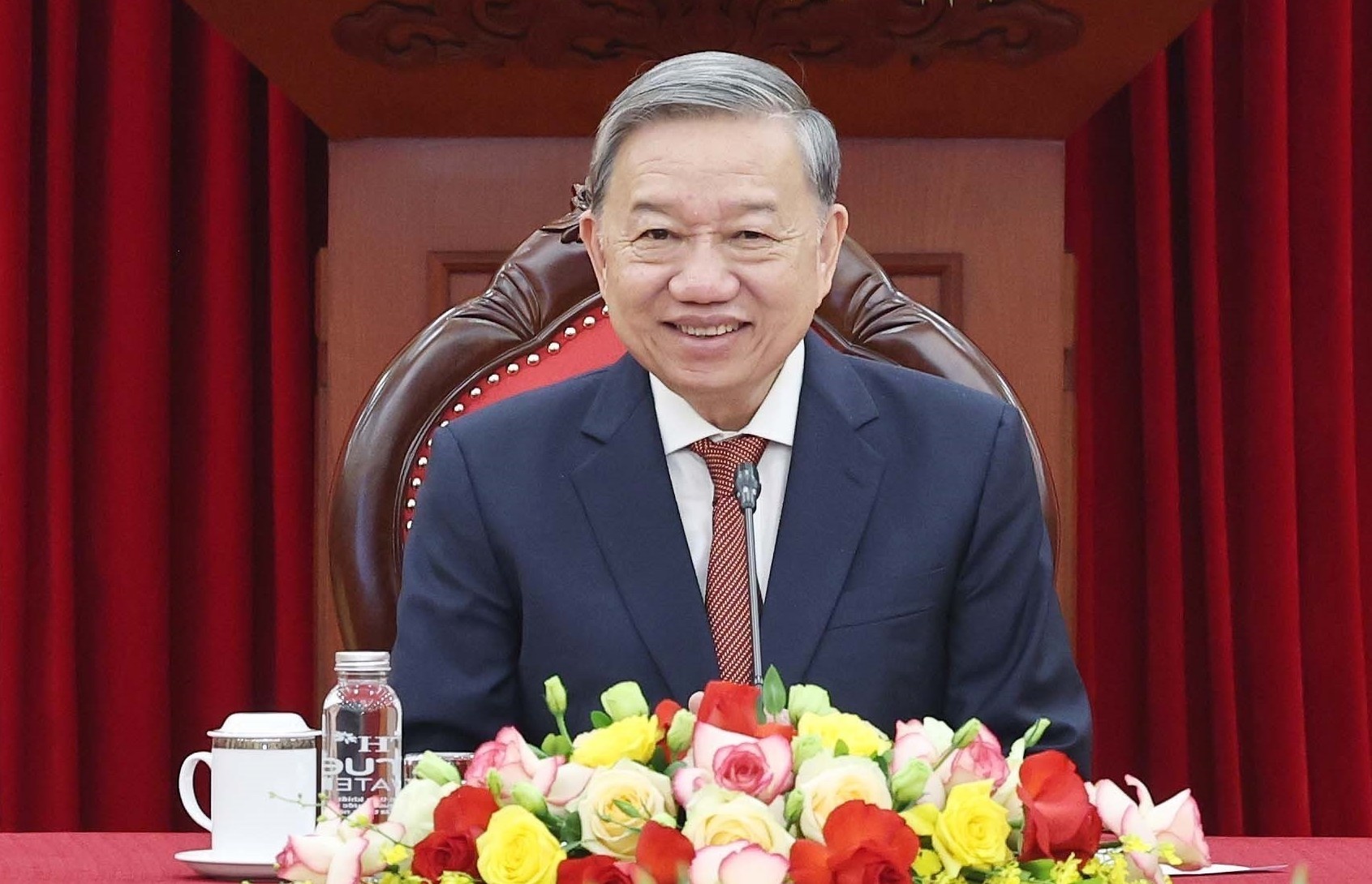 Tong Bi thu To Lam dien dam voi Tong thong dac cu My Donald Trump hinh anh