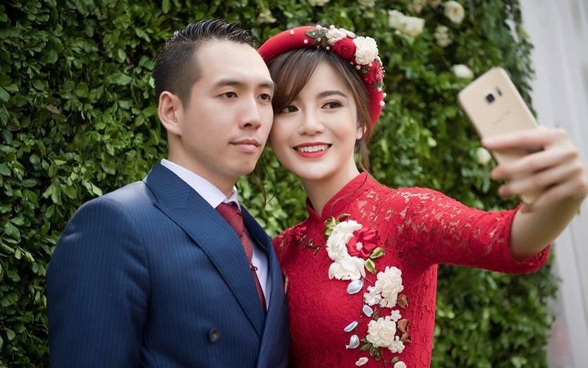 Toan canh le an hoi cua hot girl Tu Linh ben chong sap cuoi hinh anh