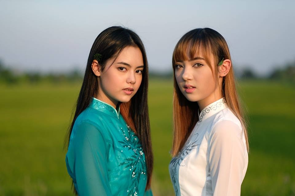 hot girl Thai mac ao dai anh 1