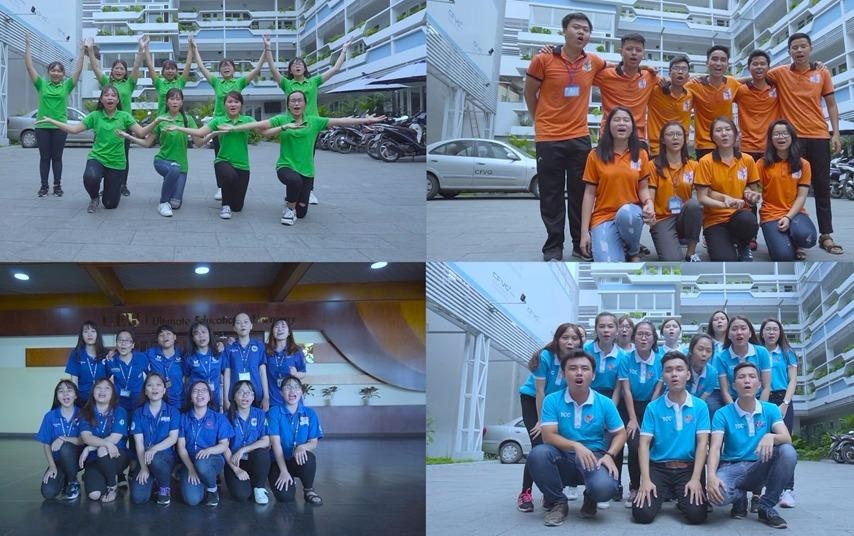 Sinh vien Dai hoc Kinh te TP.HCM nhay flashmob hinh anh