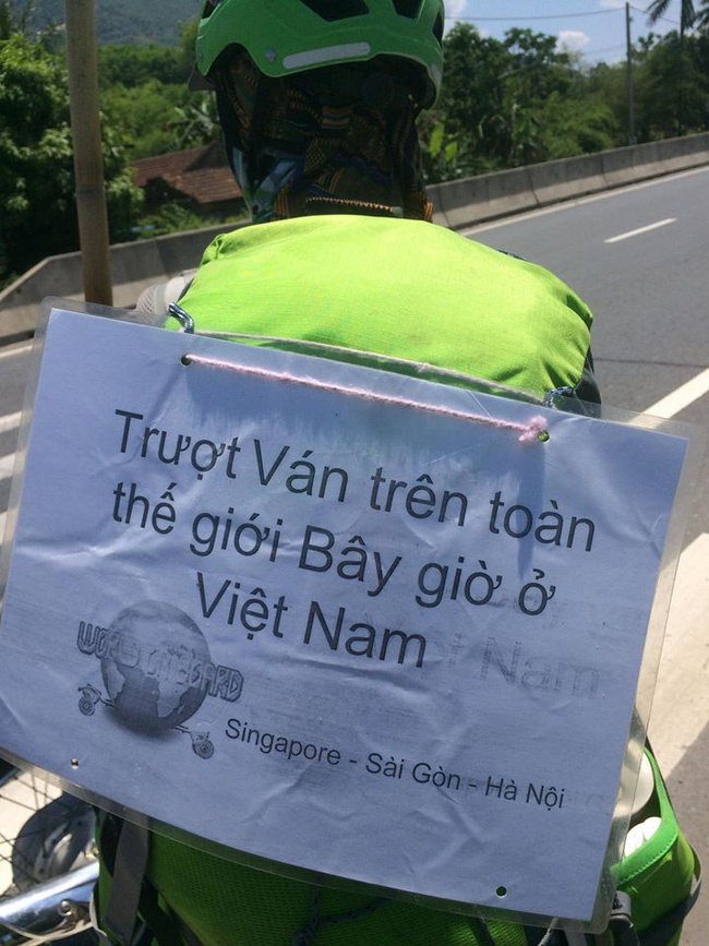 phượt thủ singapore đi xuyên Việt bằng ván trượt ảnh 2 phuot thu singapore di xuyen Viet bang van truot anh 2