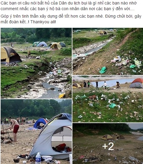 dan phuot xa rac bua bai anh 1