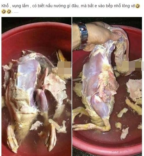 co gai vat long vit troc het da chi con thit anh 1