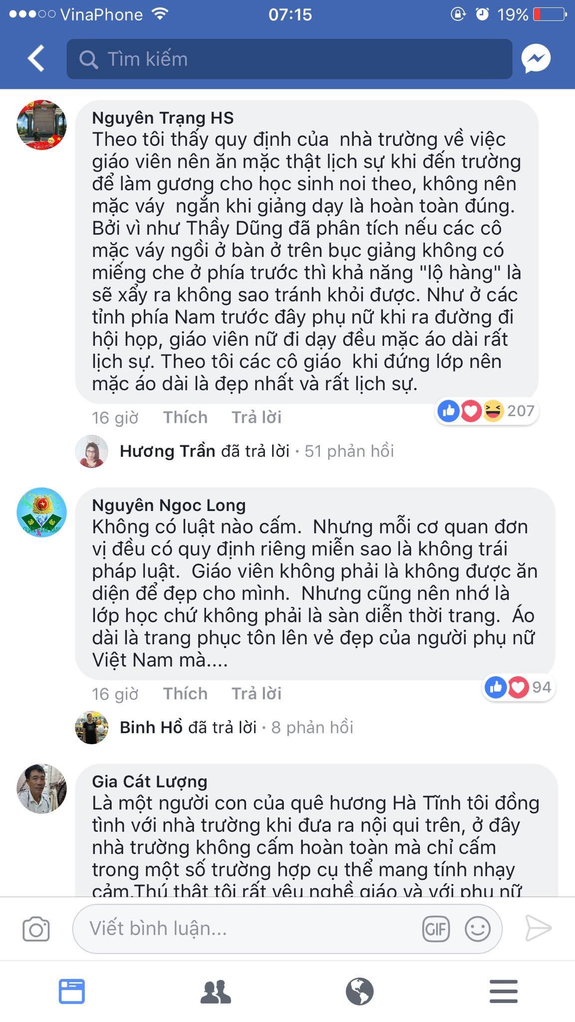 quy dinh cam giao vien mac vay ngan day hoc anh 4