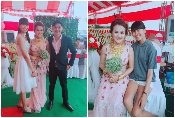 cô dâu đeo vàng trĩu cổ trong ngày cưới ảnh 1 co dau deo vang triu co trong ngay cuoi anh 1