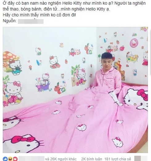 chàng trai thích Hello Kitty ảnh 1 chang trai thich Hello Kitty anh 1