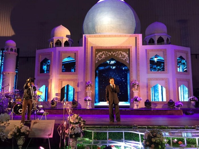 Che Linh hat trong dam cuoi tai Bac Ninh hinh anh