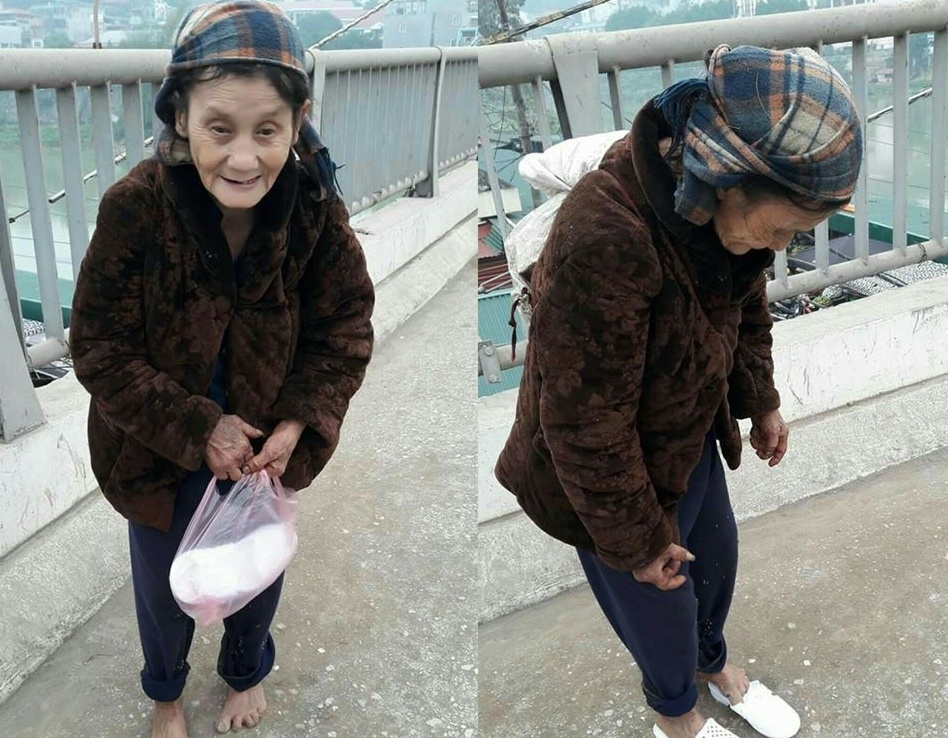 cô gái mua dép tặng cụ bà ngày đông giá lạnh ảnh 2 co gai mua dep tang cu ba ngay dong gia lanh anh 2