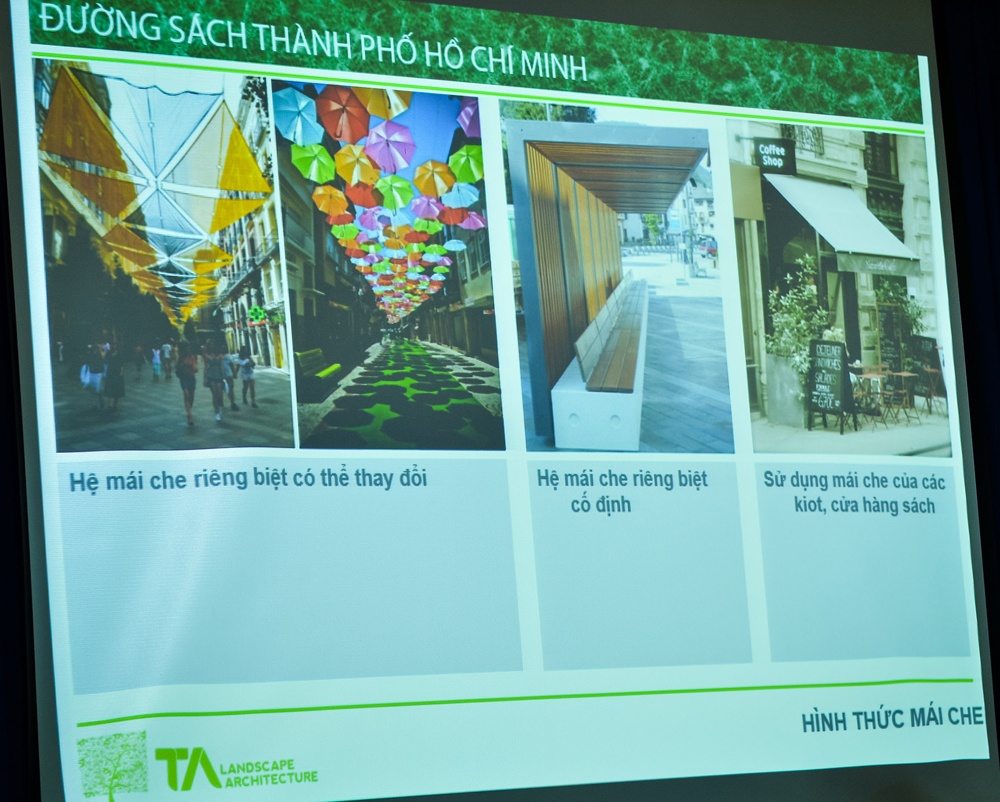 Mô hình thiết kế đường sách Nguyễn Văn Bình.