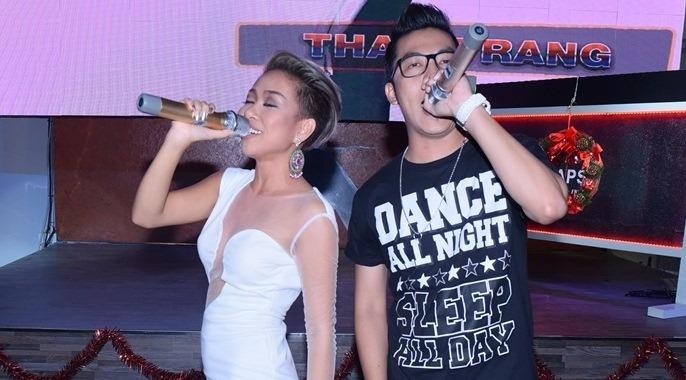 Thao Trang ngau hung hat cung Hoang Rapper hinh anh