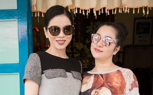 Le Quyen, Thuy Nga ru nhau di tu thien truoc nam moi hinh anh