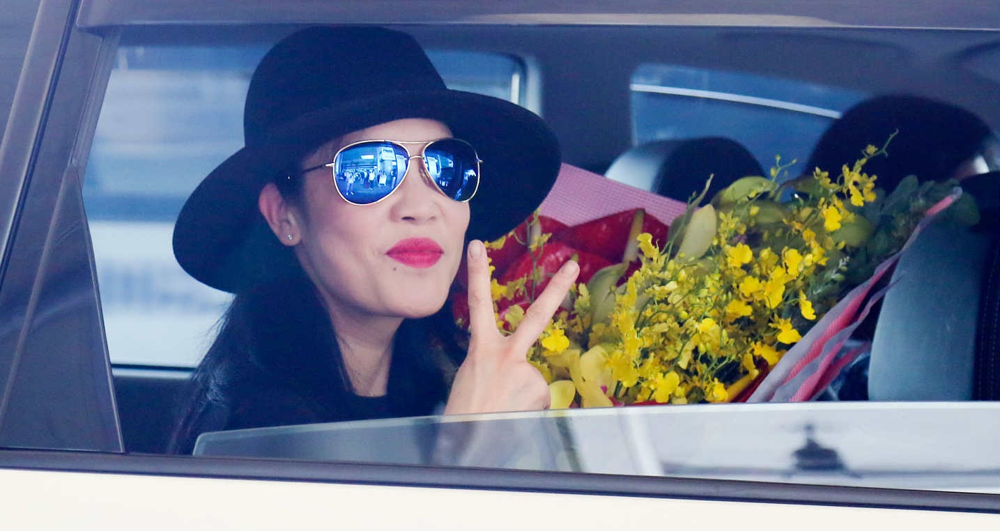 Thu Phuong tre trung xuat hien tai san bay hinh anh