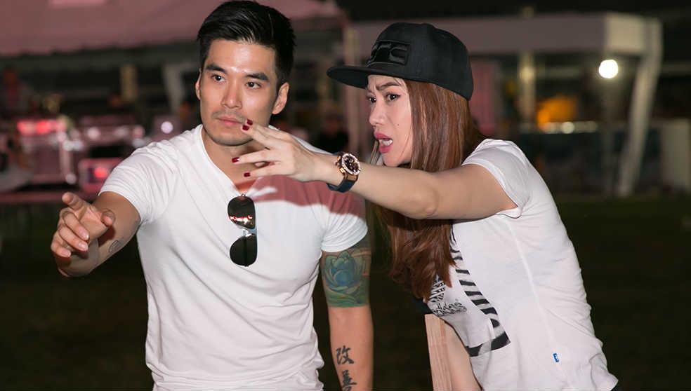 Truong Ngoc Anh chong nang di tong duyet chuong trinh hinh anh