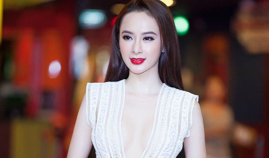 Angela Phuong Trinh mac dam khoet nguc sau di casting phim hinh anh