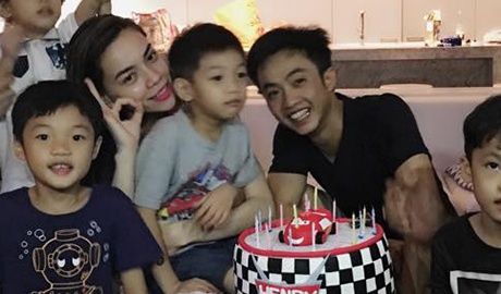 Ho Ngoc Ha - Cuong Do La hoi ngo trong sinh nhat con trai hinh anh