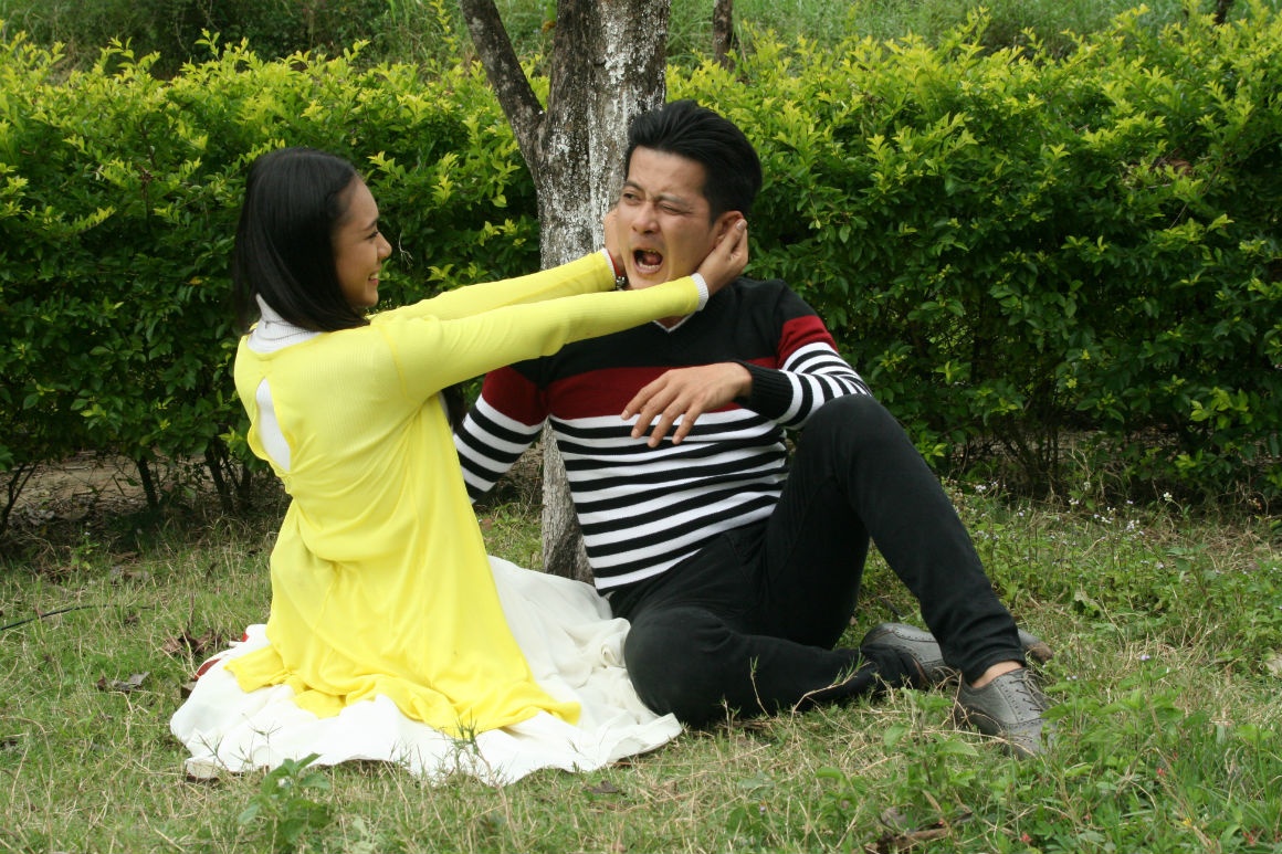 Thuy Diem quay tren truong quay anh 5