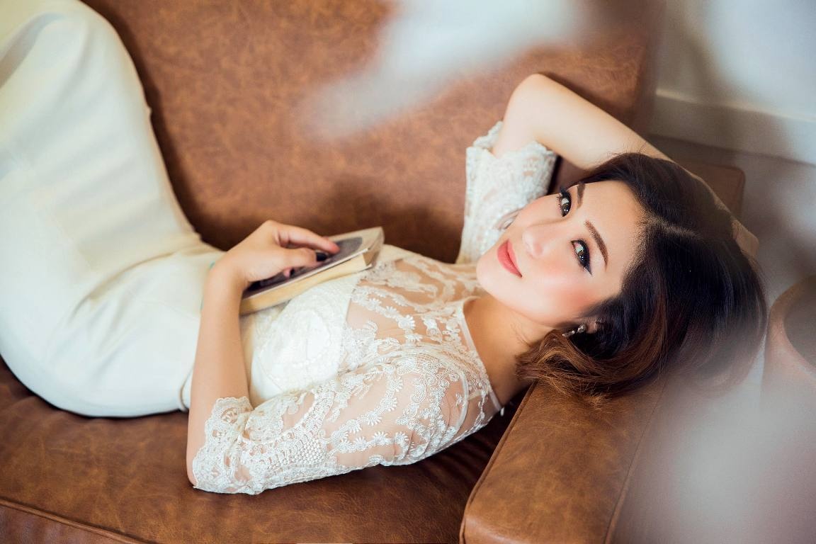 Huong Tram tu tin dien vay ren sau khi giam can hinh anh