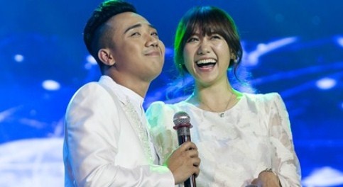 Hari Won tinh tu song ca voi Tran Thanh trong live show hinh anh