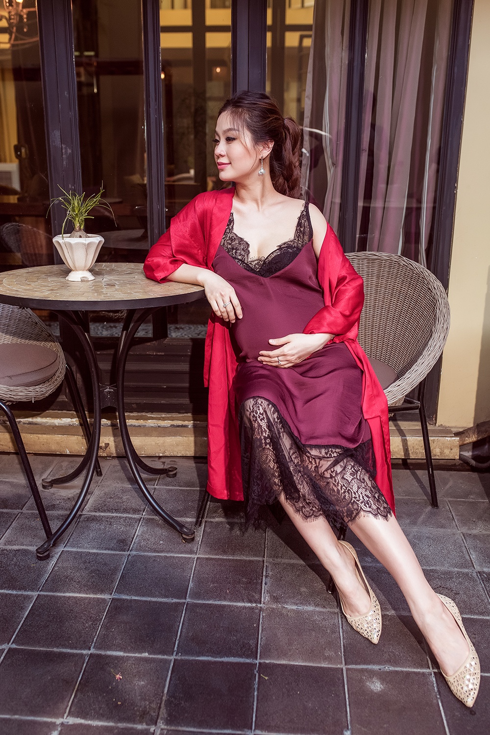 Diem Trang khoe bung bau 8 thang anh 3