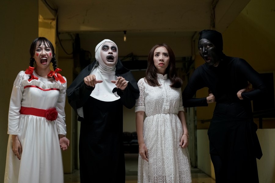 Thu Trang hoang so khi dong phim o chung cu cu anh 2