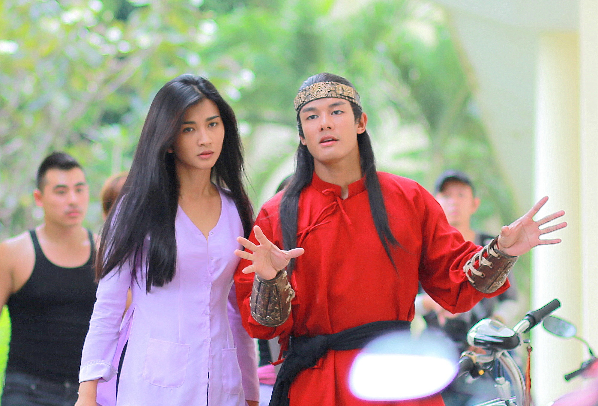 Kim Tuyen than thiet voi hau boi Thanh Long anh 1