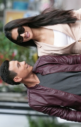 Kim Tuyen tinh tu voi Tri Quang tren duong pho hinh anh